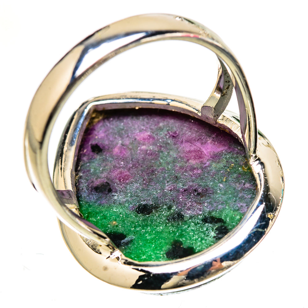 Ruby Zoisite Rings handcrafted by Ana Silver Co - RING133106 - Photo 3