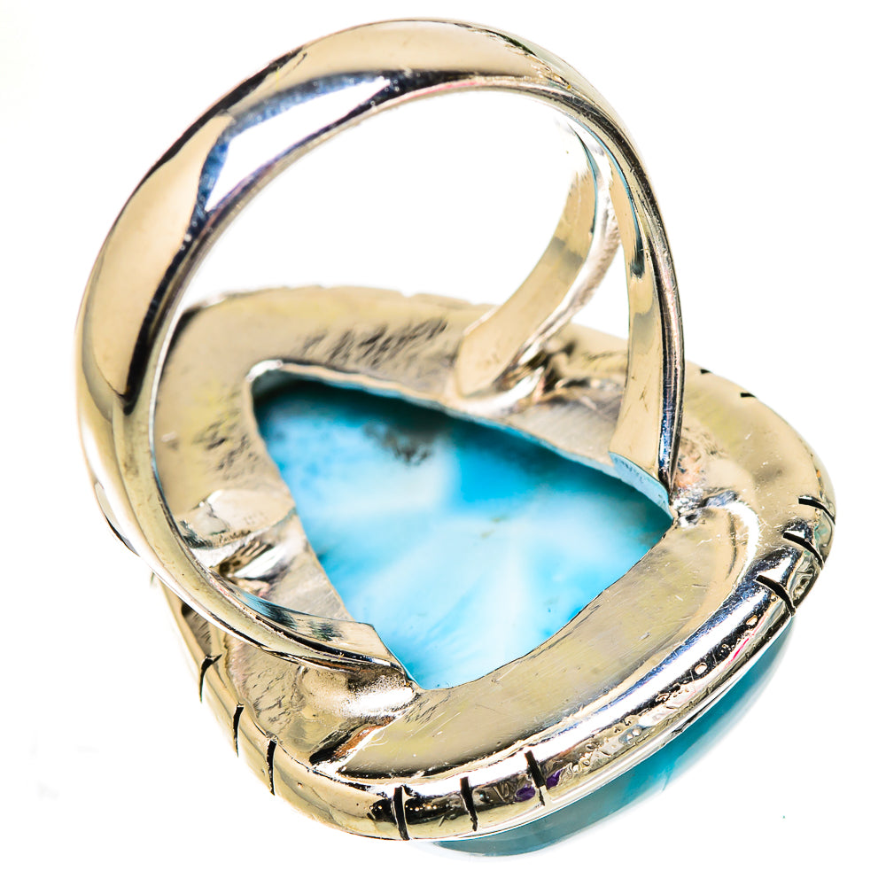 Larimar Rings handcrafted by Ana Silver Co - RING133112 - Photo 3