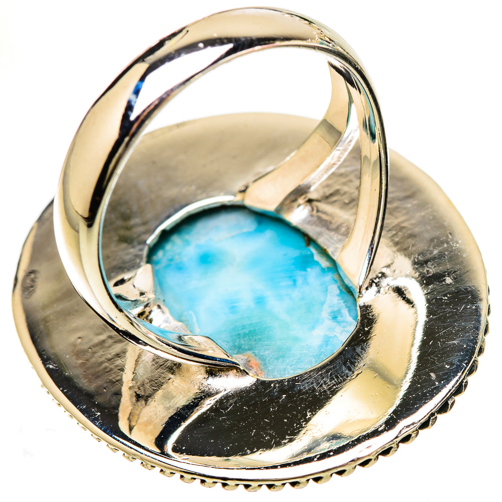 Larimar Rings handcrafted by Ana Silver Co - RING133115 - Photo 3