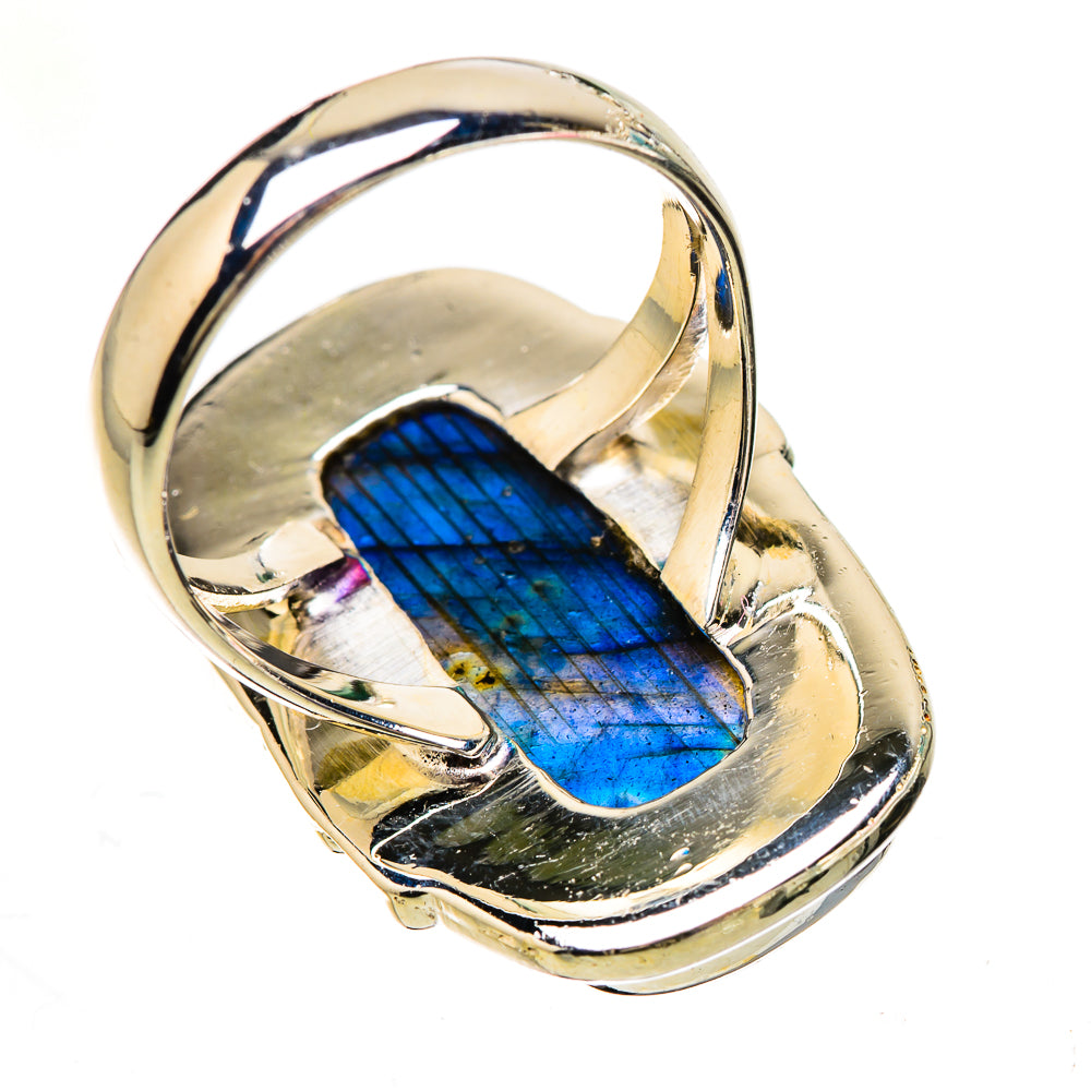 Labradorite Rings handcrafted by Ana Silver Co - RING133118 - Photo 3
