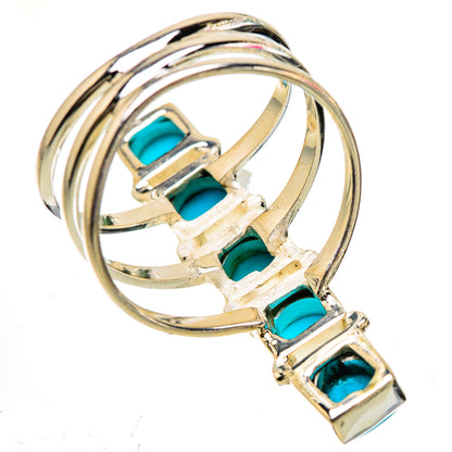 Sleeping Beauty Turquoise Rings handcrafted by Ana Silver Co - RING133120 - Photo 3