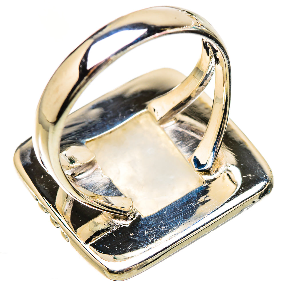 Rainbow Moonstone Rings handcrafted by Ana Silver Co - RING133133 - Photo 3