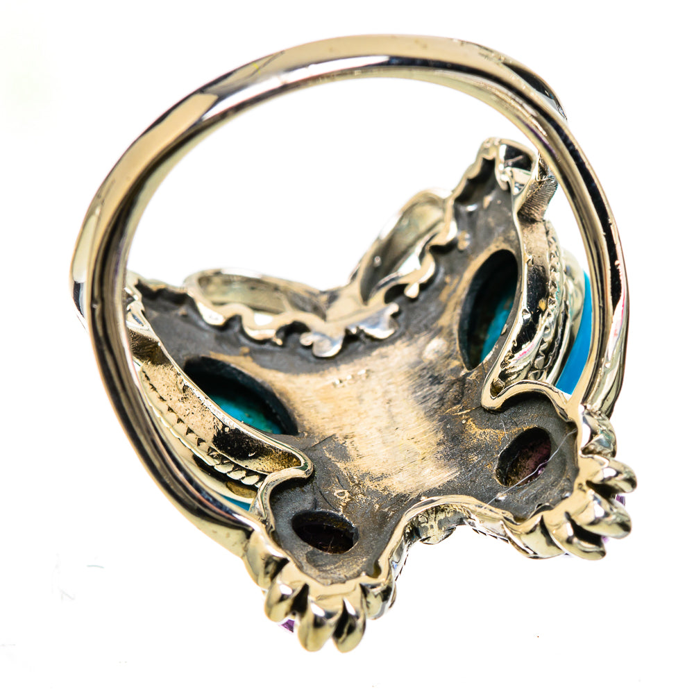Sleeping Beauty Turquoise Rings handcrafted by Ana Silver Co - RING133135 - Photo 3