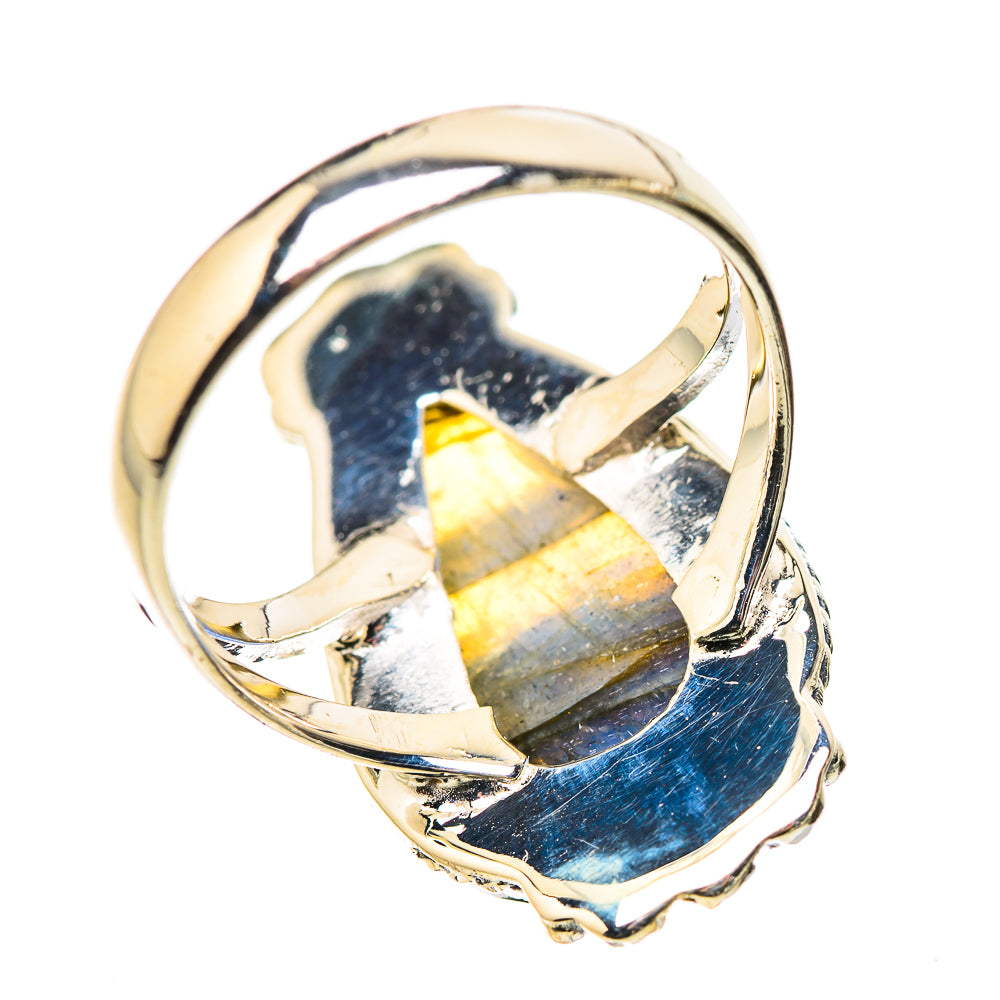 Labradorite Rings handcrafted by Ana Silver Co - RING133166 - Photo 3