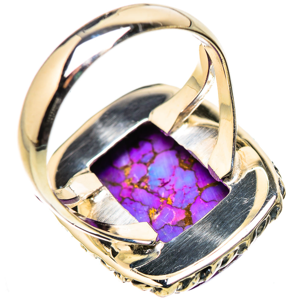 Purple Copper Composite Turquoise Rings handcrafted by Ana Silver Co - RING133179 - Photo 3