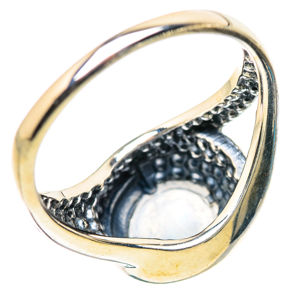 Rainbow Moonstone Rings handcrafted by Ana Silver Co - RING133185 - Photo 3