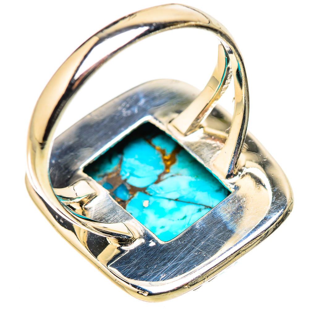 Blue Copper Composite Turquoise Rings handcrafted by Ana Silver Co - RING133191 - Photo 3