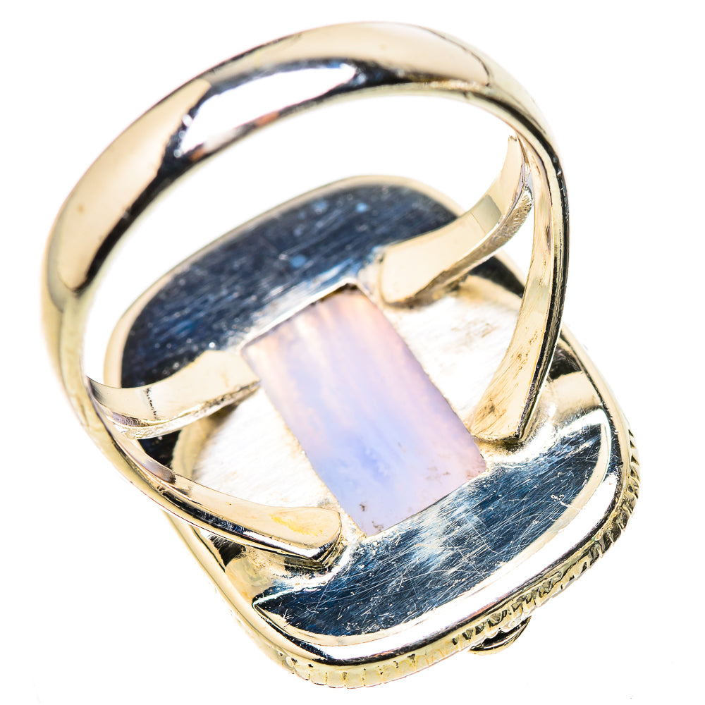 Blue Lace Agate Rings handcrafted by Ana Silver Co - RING133207 - Photo 3