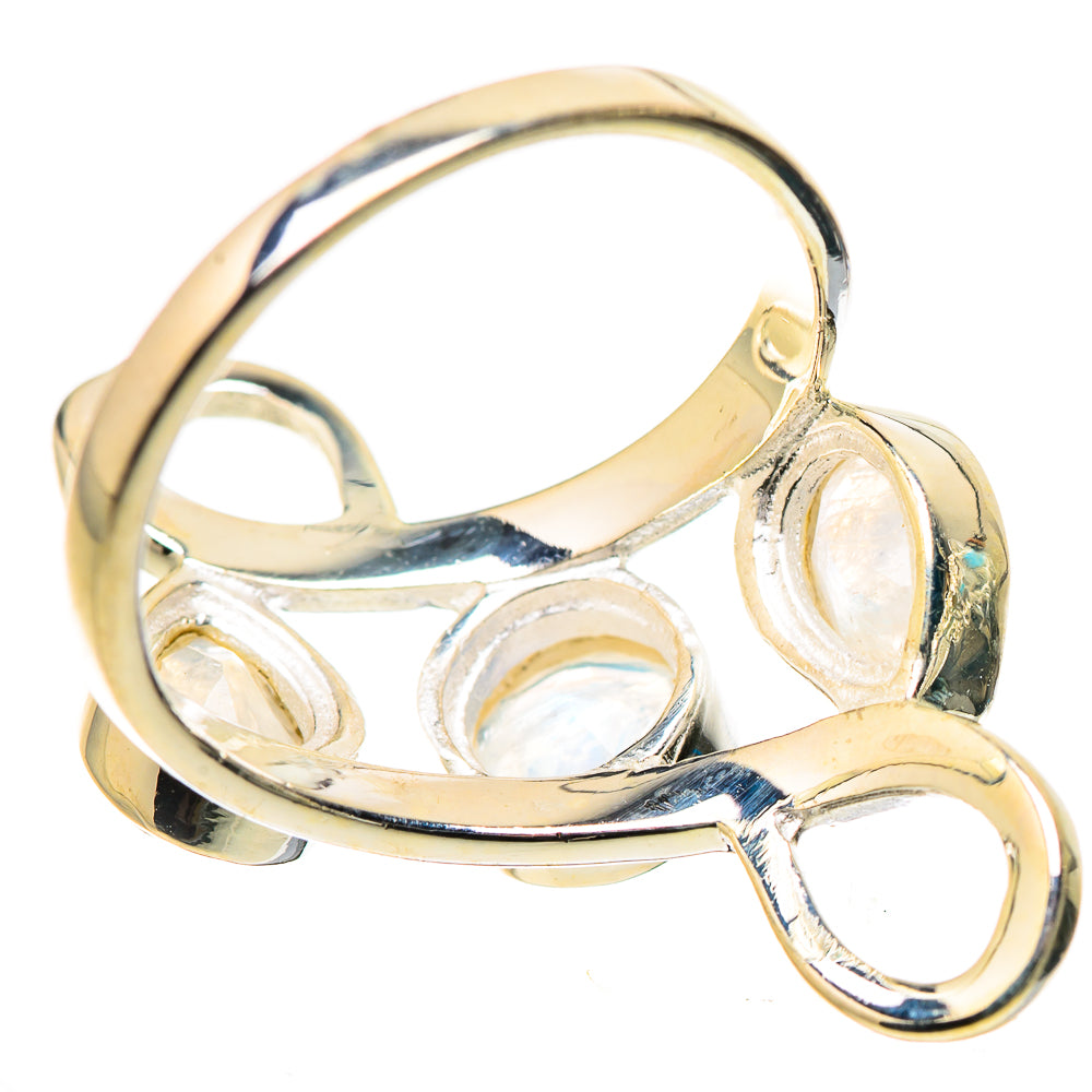 Rainbow Moonstone Rings handcrafted by Ana Silver Co - RING133210 - Photo 3