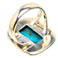 Blue Copper Composite Turquoise Rings handcrafted by Ana Silver Co - RING133216 - Photo 3