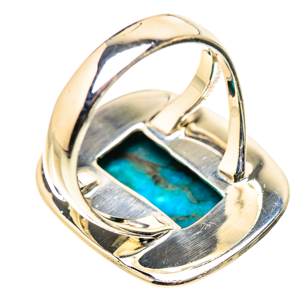 Blue Copper Composite Turquoise Rings handcrafted by Ana Silver Co - RING133216 - Photo 3