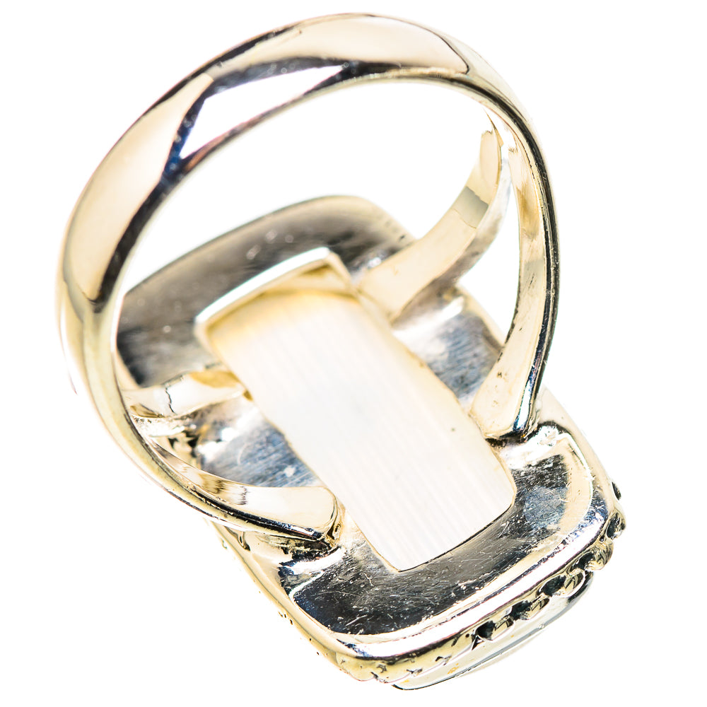 Rainbow Moonstone Rings handcrafted by Ana Silver Co - RING133253 - Photo 3
