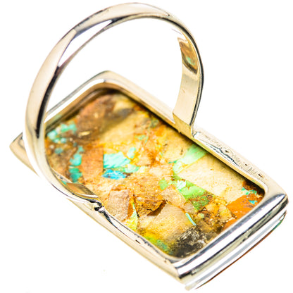 King Mohave Turquoise Rings handcrafted by Ana Silver Co - RING133279 - Photo 3