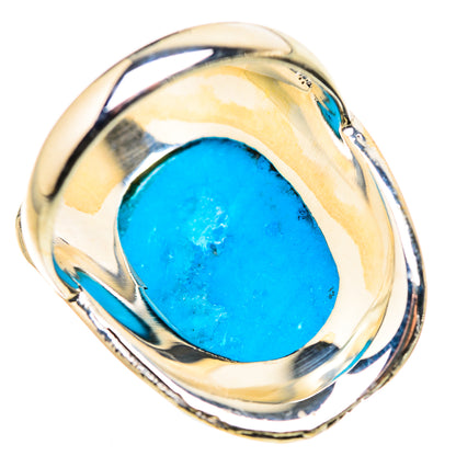 King Mohave Turquoise Rings handcrafted by Ana Silver Co - RING133291 - Photo 3