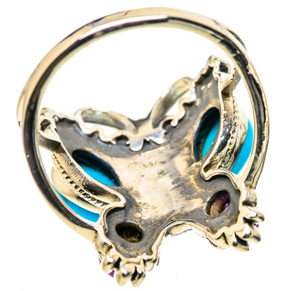 Sleeping Beauty Turquoise Rings handcrafted by Ana Silver Co - RING133306 - Photo 3