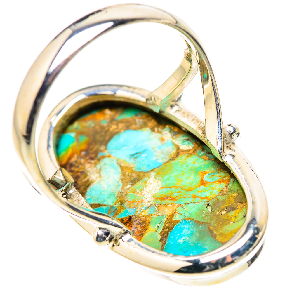 King Mohave Turquoise Rings handcrafted by Ana Silver Co - RING133308 - Photo 3