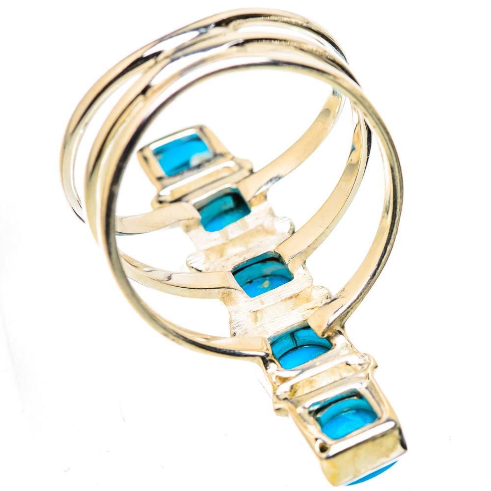Sleeping Beauty Turquoise Rings handcrafted by Ana Silver Co - RING133316 - Photo 3