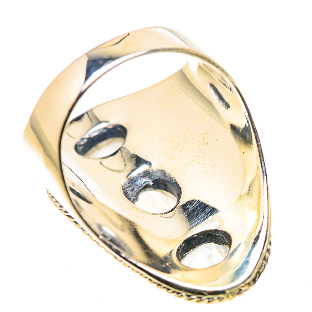 Rainbow Moonstone Rings handcrafted by Ana Silver Co - RING133344 - Photo 3