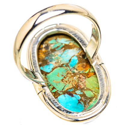 King Mohave Turquoise Rings handcrafted by Ana Silver Co - RING133350 - Photo 3