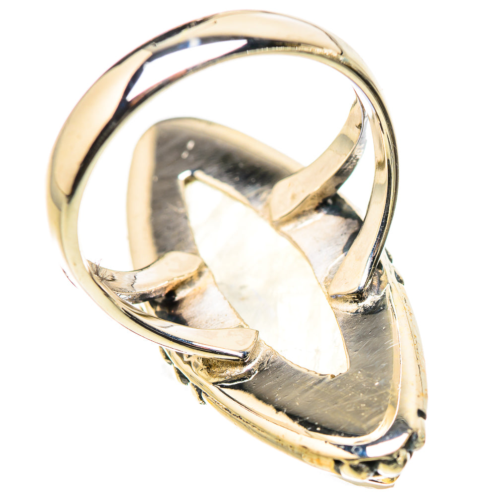 Rainbow Moonstone Rings handcrafted by Ana Silver Co - RING133358 - Photo 3