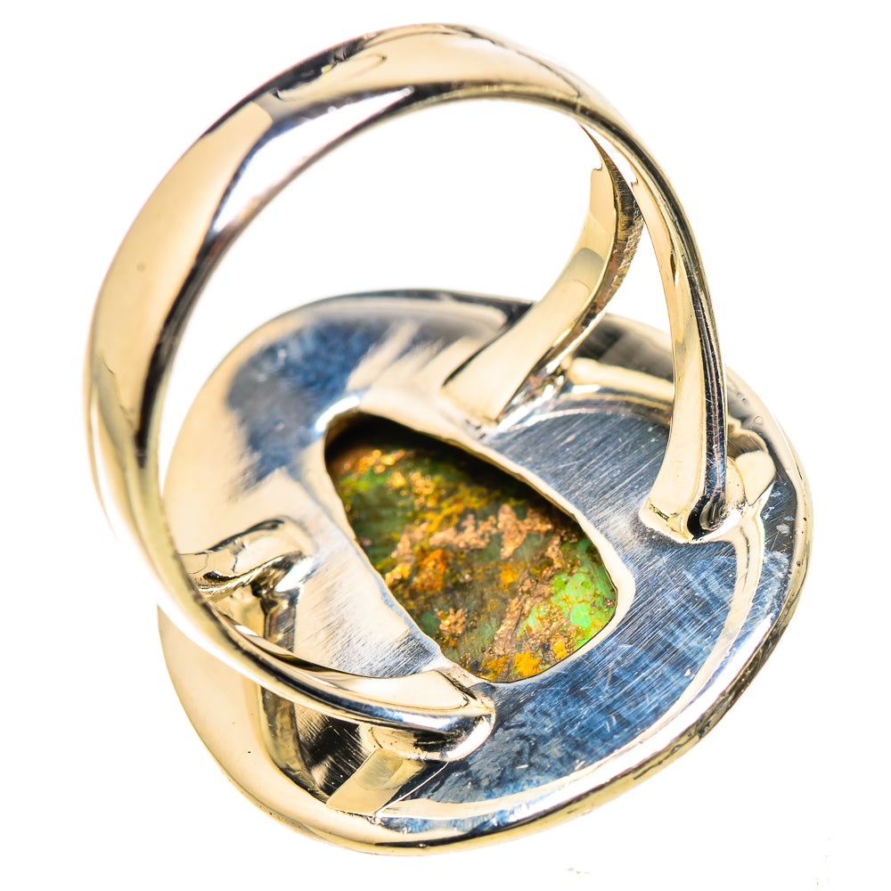 Green Copper Composite Turquoise Rings handcrafted by Ana Silver Co - RING133367 - Photo 3