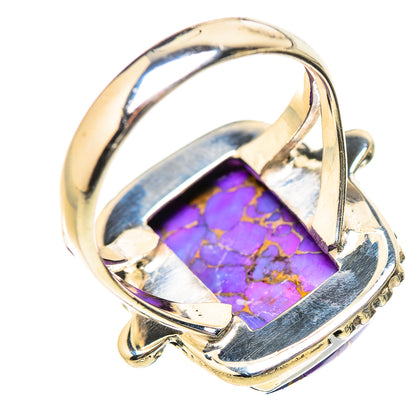 Purple Copper Composite Turquoise Rings handcrafted by Ana Silver Co - RING133376 - Photo 3