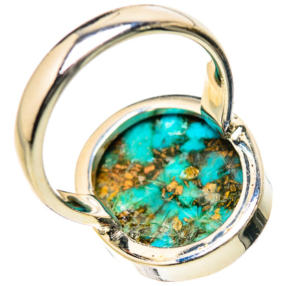 Blue Copper Composite Turquoise Rings handcrafted by Ana Silver Co - RING133386 - Photo 3