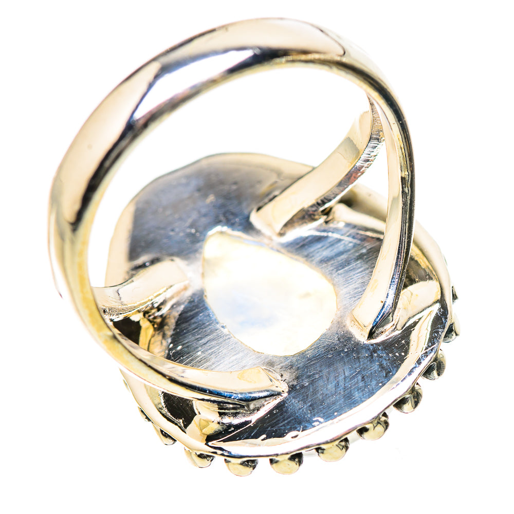 Rainbow Moonstone Rings handcrafted by Ana Silver Co - RING133400 - Photo 3