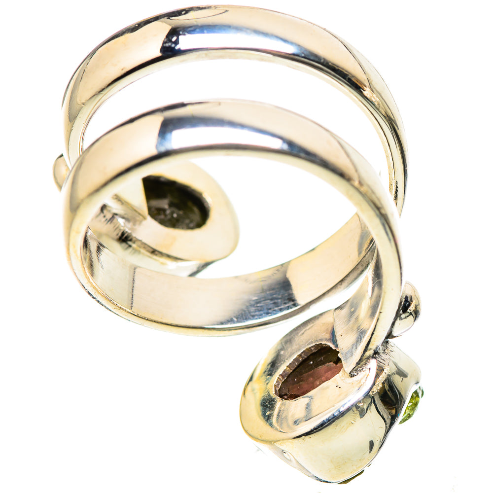 Watermelon Tourmaline Rings handcrafted by Ana Silver Co - RING133402 - Photo 3
