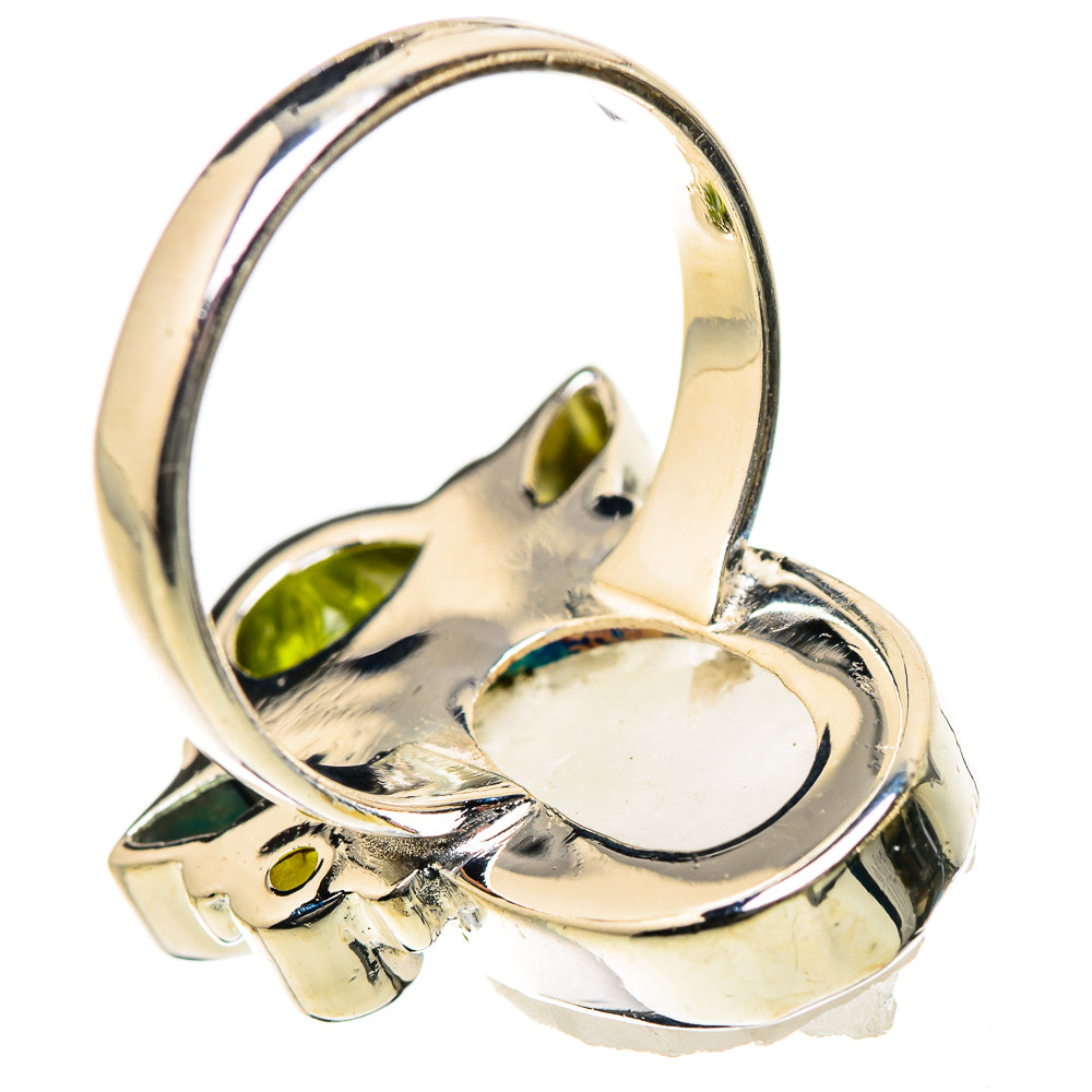 Green Quartz Crystal Rings handcrafted by Ana Silver Co - RING133451 - Photo 3