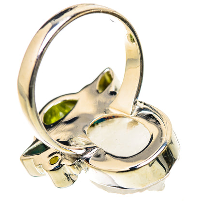 Green Quartz Crystal Rings handcrafted by Ana Silver Co - RING133451 - Photo 3