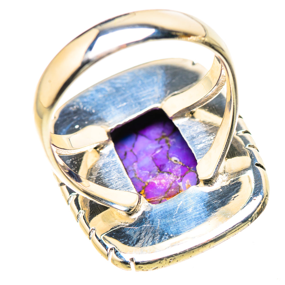 Purple Copper Composite Turquoise Rings handcrafted by Ana Silver Co - RING133460 - Photo 3