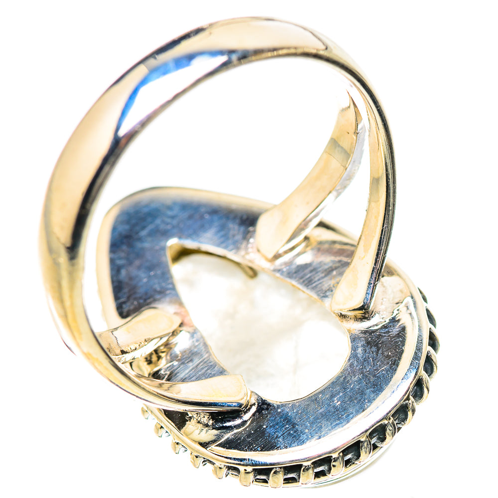 Rainbow Moonstone Rings handcrafted by Ana Silver Co - RING133461 - Photo 3
