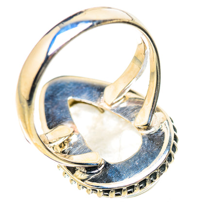 Rainbow Moonstone Rings handcrafted by Ana Silver Co - RING133461 - Photo 3