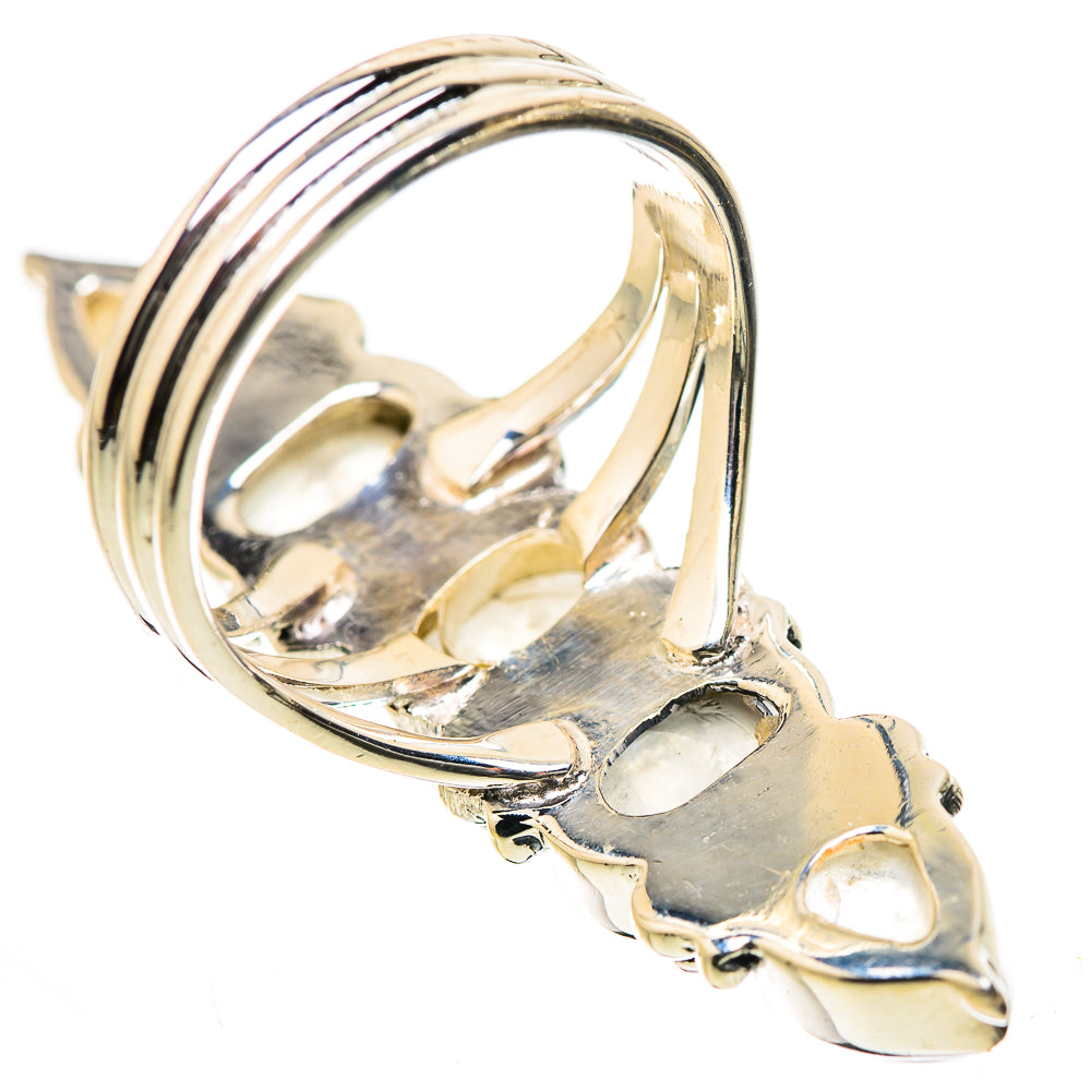 Rainbow Moonstone Rings handcrafted by Ana Silver Co - RING133462 - Photo 3