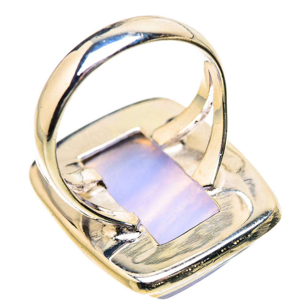 Blue Lace Agate Rings handcrafted by Ana Silver Co - RING133463 - Photo 3