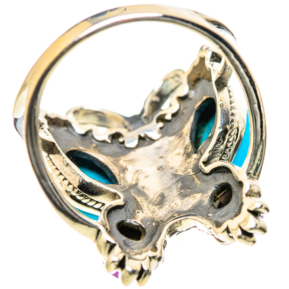 Sleeping Beauty Turquoise Rings handcrafted by Ana Silver Co - RING133489 - Photo 3