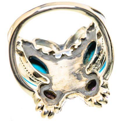 Sleeping Beauty Turquoise Rings handcrafted by Ana Silver Co - RING133509 - Photo 3