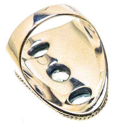 Blue Topaz Rings handcrafted by Ana Silver Co - RING133511 - Photo 3