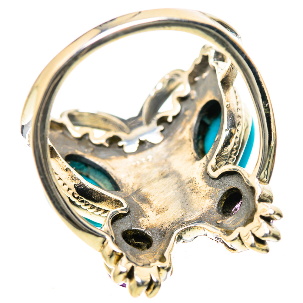 Sleeping Beauty Turquoise Rings handcrafted by Ana Silver Co - RING133525 - Photo 3