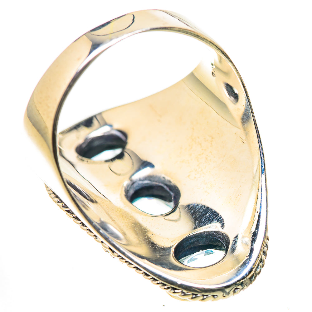 Blue Topaz Rings handcrafted by Ana Silver Co - RING133529 - Photo 3