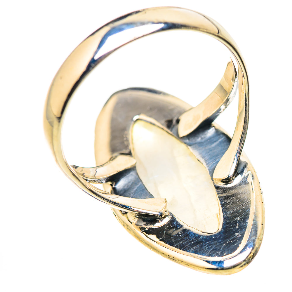 Rainbow Moonstone Rings handcrafted by Ana Silver Co - RING133537 - Photo 3