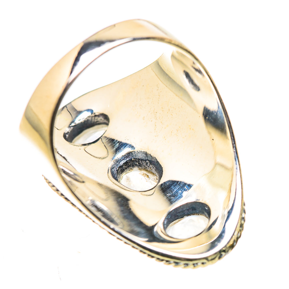 Rainbow Moonstone Rings handcrafted by Ana Silver Co - RING133539 - Photo 3