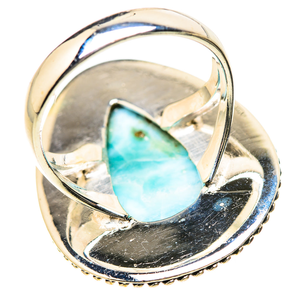 Larimar Rings handcrafted by Ana Silver Co - RING133543 - Photo 3