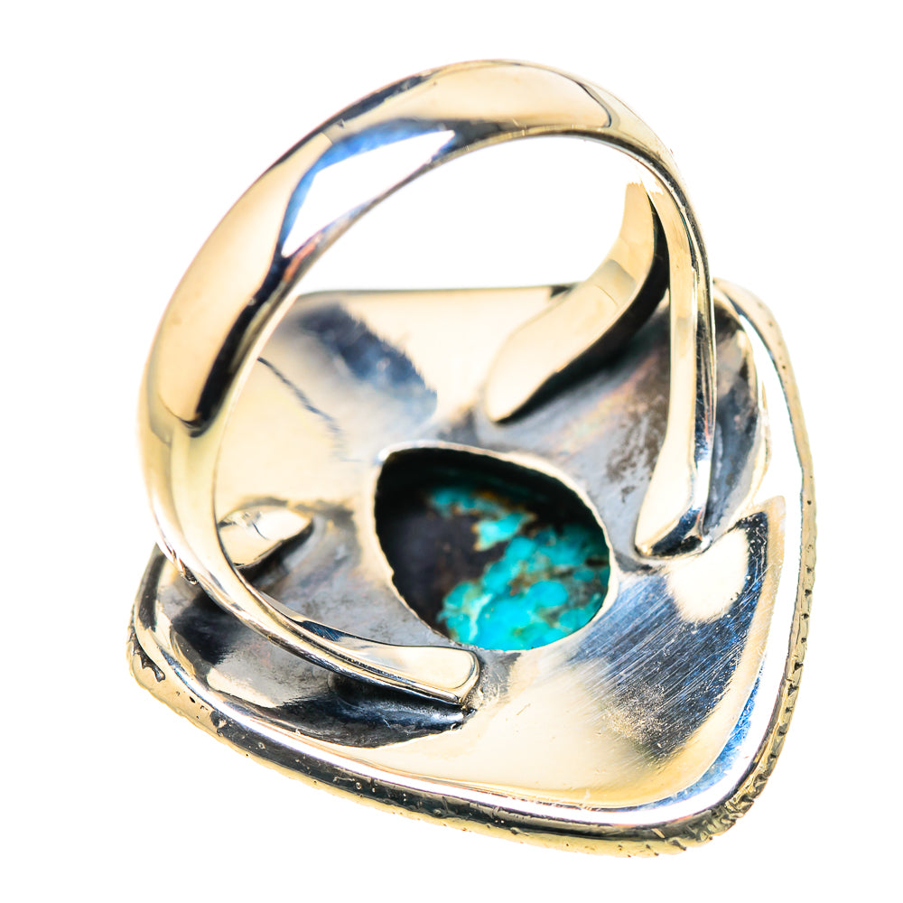 Blue Copper Composite Turquoise Rings handcrafted by Ana Silver Co - RING133546 - Photo 3