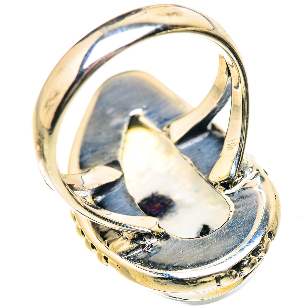 Rainbow Moonstone Rings handcrafted by Ana Silver Co - RING133553 - Photo 3