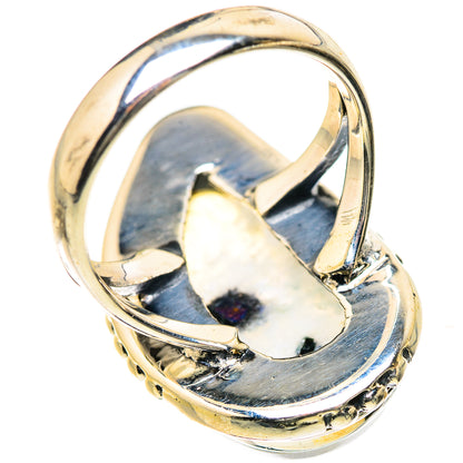 Rainbow Moonstone Rings handcrafted by Ana Silver Co - RING133553 - Photo 3
