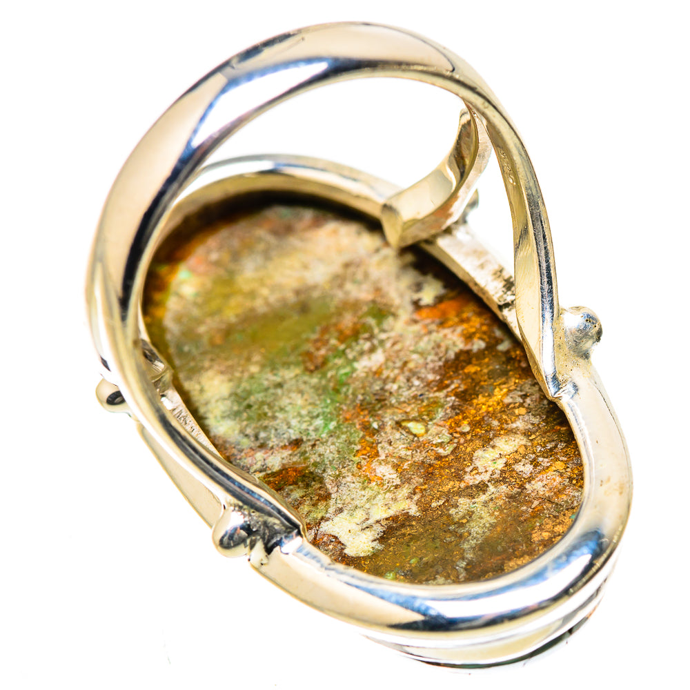 Kingman Mohave Turquoise Rings handcrafted by Ana Silver Co - RING133557 - Photo 3
