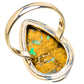 Kingman Mohave Turquoise Rings handcrafted by Ana Silver Co - RING133561 - Photo 3