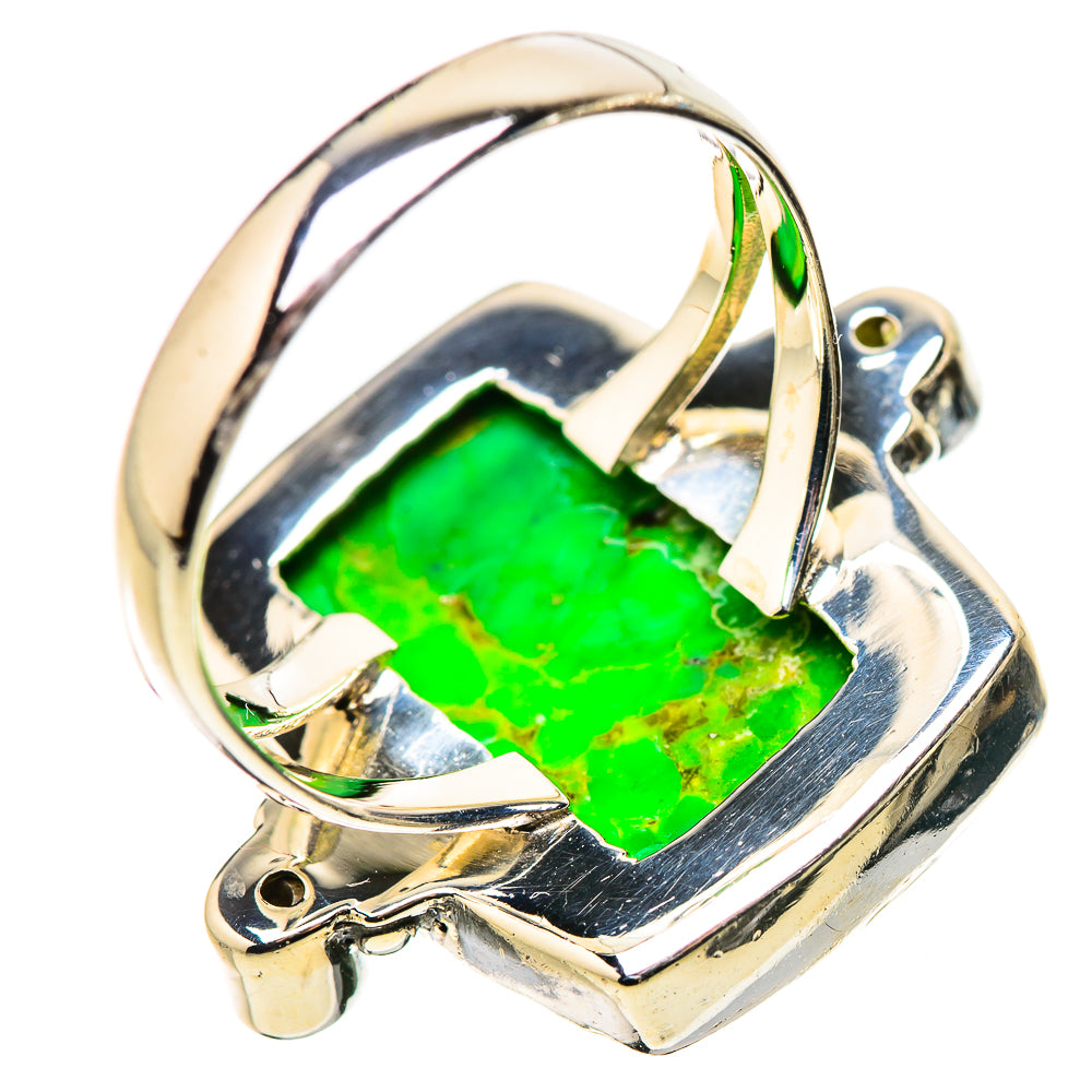 Green Copper Composite Turquoise Rings handcrafted by Ana Silver Co - RING133574 - Photo 3
